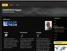 Tablet Screenshot of doortech-egypt.com